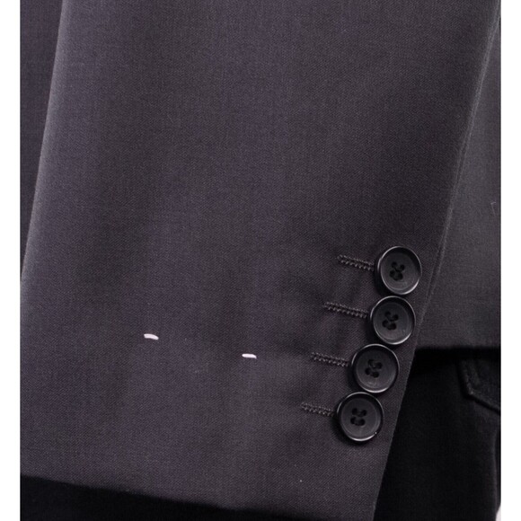 Topman Solid Gray 1 Button Sport Coat Jacket Blazer Sz 40 Poly SLIM Single vent - Picture 7 of 12